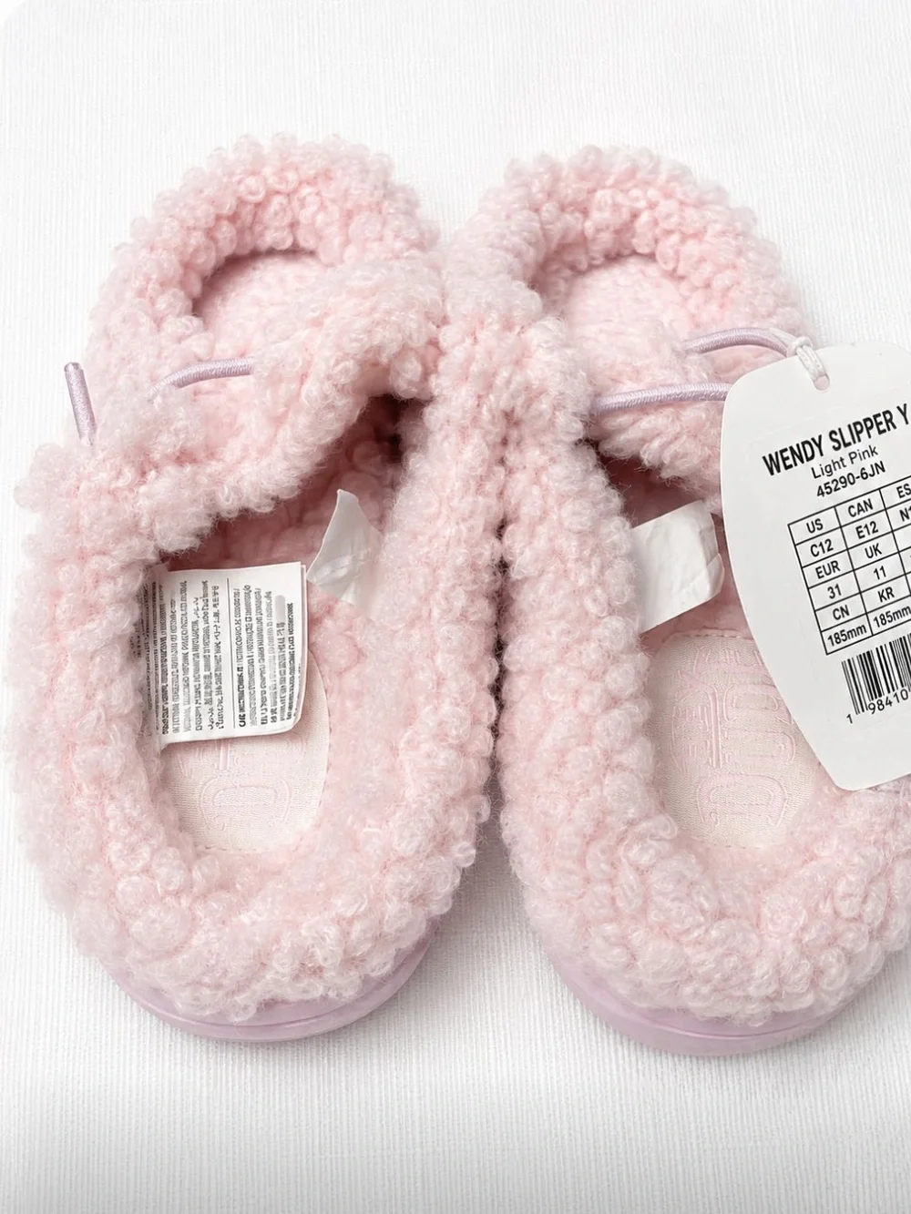 Hey Dude Kids Cozy Pink Sherpa Slip-Ons